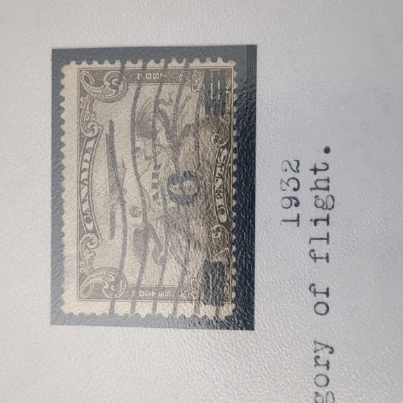 Vintage Aerial Stamp Collection Display Sheet - Picture 3 of 5